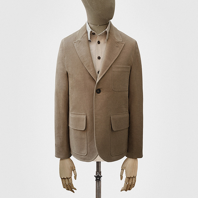 SB1 jacket in clay moleskin cotton — S.E.H Kelly